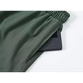thumbnail image 4 of YuKaiChen Men's Swim Shorts Quick Dry Beach Shorts with Zip Pockets and Mesh Lining Army green 30, 4 of 10