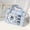 Blue (send tie plate), variant on Literary Chinese Style PU Ita Bag for Women, Bow Charm, Clear Display Window, Adjustable Strap & Large Capacity, Shoulder Handheld Crossbody Bag (10.8" x 8.7" x 3.1"-4.3", 1.01 lb, 1.26 lb with acces