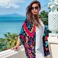 thumbnail image 6 of Peace symbol Translucent Chiffon Hair Scarf - Breathable Silk Wrap for Women - 180*73 Size - Lightweight Headband and Fashion Accessory, 6 of 6