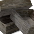 thumbnail image 6 of Ekena Millwork Set of 3, Square, Closed Back, Vintage Farmhouse Shadow Box Shelves, Barnwood Decor Collection, Pebble Grey, 6 of 11