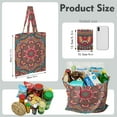 thumbnail image 4 of Abstract Zen Mandala Fabric Tote Bag - Eco-Friendly Washable Shopping Bag for Urban Commuters, 4 of 6