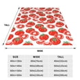 thumbnail image 3 of Pofeuu Hand Drawn Tomatoes Print Ultra-Soft Micro Fleece Blanket,for Bed Or Sofa,All Season Throw Blankets Flannel Blanket-80"x60", 3 of 7
