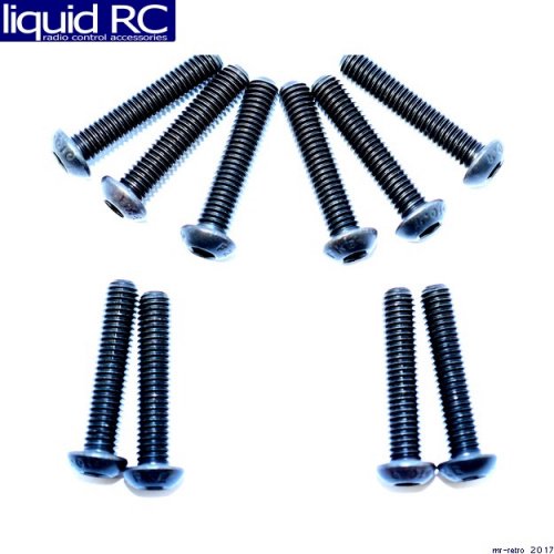 Team Losi Racing 255036 M6x30mm BHCS Button Head Cap Screws (10)