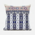 thumbnail image 4 of Taj Garden Columns Duo Indoor Outdoor Fabric Pillow in Blue 26x26 with zip, 4 of 5
