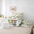 thumbnail image 6 of Homewish Cute Zoo Animal 7-Piece Twin Bedding Sets,Green Monstera Leaf Coconut Tree Bedding Comforter Set,White Green Brown Sheet Sets For Girsl Boys,Super Cozy Room Decor Reversible, 6 of 8