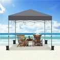 thumbnail image 7 of Yaheetech 12x12 ft Pop Up Canopy with Adjustable Height and Roller Bag, Dark Gray, 7 of 7