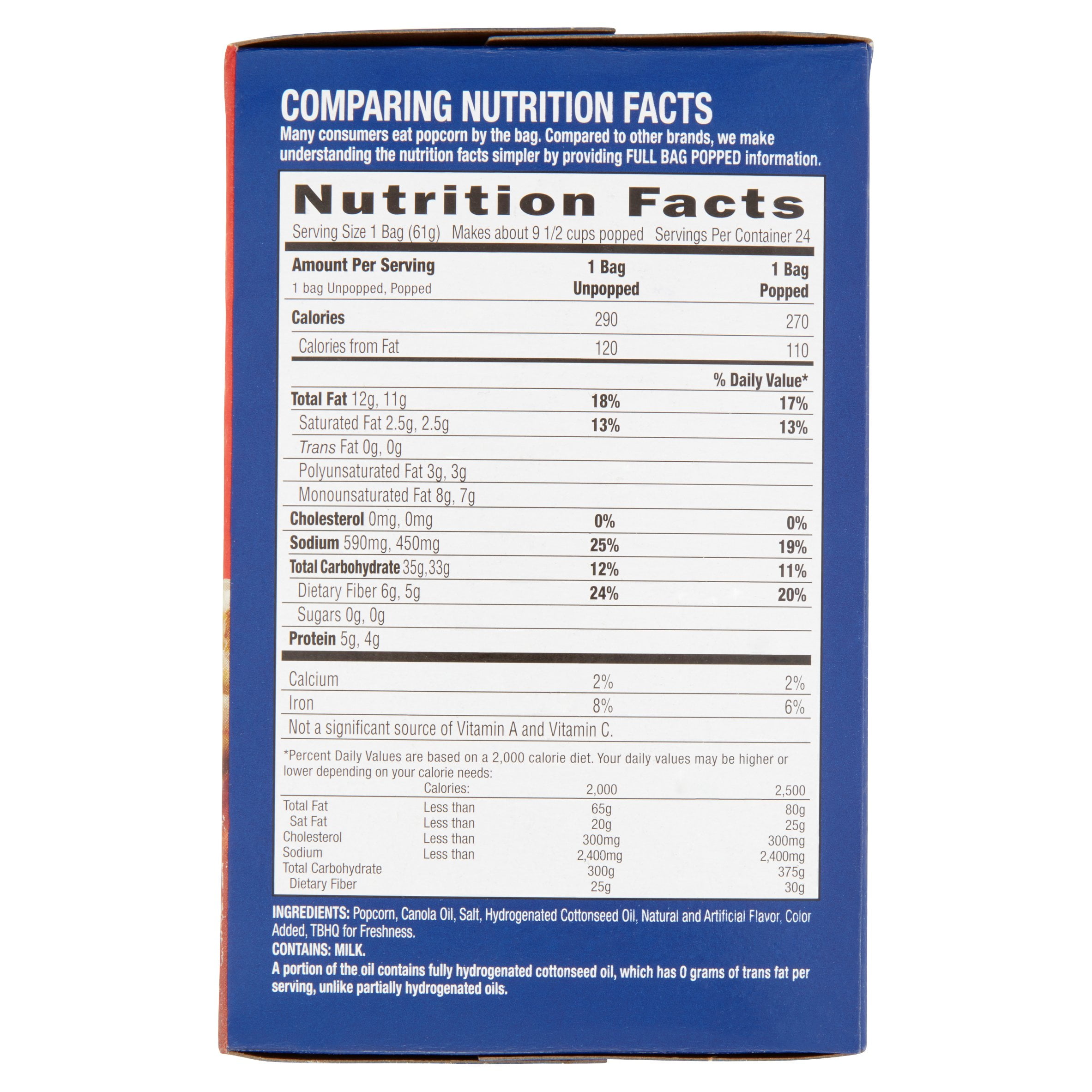 Pop Weaver Er Microwave Popcorn 51 6 Oz 24 Count