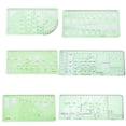 thumbnail image 4 of Hollow RulerMultifunctional Architecture Drawing Template Architecture Ruler Drawing Template Ruler Versatile Functionality, 4 of 8