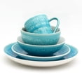 thumbnail image 3 of Euro Ceramica Inc. Euro Ceramica Fez 20-piece Crackle-glaze Stoneware Dinnerware Set (Service for 4) Grey, 3 of 5