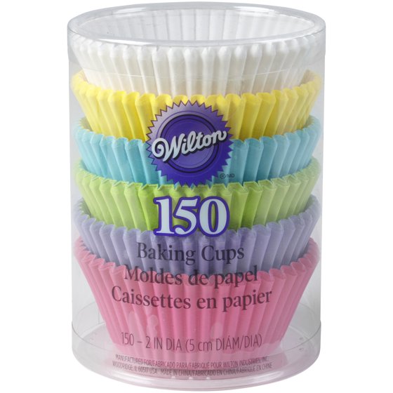 Wilton Standard Baking Cup Mega Pack, Pastel 150 count