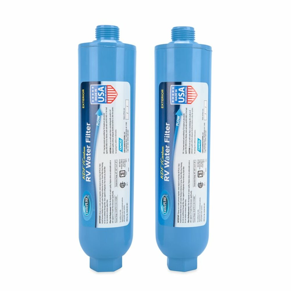 Camco TastePURE XL Camper/RV Water Filter & Hose Protector | Inline Water  Filter Reduces Bad Taste, Odor, Chlorine & More | Ideal for RVs, Campers