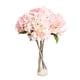 thumbnail image 1 of Ramo de flores de hortensias artificiales, flores de seda, boda, fiesta nupcial, decoración del hogar (rosa), 1 of 3