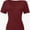 Wine red, variant on Women Sexy Deep V Neck Casual Tops