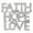 FAITH HOPE LOVE Silver-tone, variant on cocojewelry I LOVE JESUS Red Heart Christian Brooch Pin
