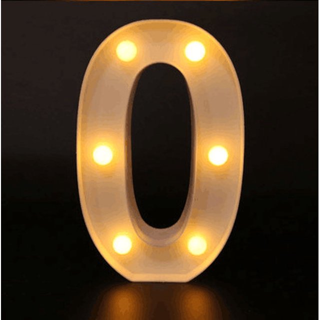 Decorative Letters Alphabet Letter LED Lights Luminous Number Lamp Decoration Battery Night Light Party Baby Bedroom Decoration