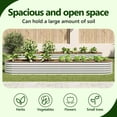 thumbnail image 4 of vidaXL Garden Raised Bed Silver Galvanized Steel Large Durable, 4 of 10