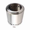 thumbnail image 5 of BIMZUC Smokeless Fire Pit Portable Small Stainless Steel Outdoor Camping Wood Burning Fire Bowl for Patio Backyard Bonfire Cooking Picnic 8.66 Inches / 22 cm Tabletop Fireplace, 5 of 9