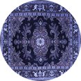 thumbnail image 1 of Ahgly Company Indoor Round Persian Blue Traditional Area Rugs, 6' Round, 1 of 4
