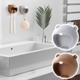 thumbnail image 1 of Fiudx Ofertas Flash Del Día Solo En Línea Estante De Almacenamiento Para Cepillos De Dientes De Oso Para Niños, Sin Perforaciones, Sin Colgar En La Pared, Con Doble orificio, Ranura Para Tarjeta, Est, 1 of 1