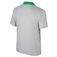 thumbnail image 3 of Men's Colosseum Gray Oregon Ducks Tuck Striped Polo, 3 of 3