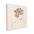 thumbnail image 3 of Stupell Industries Floral Abstract Woman Face Blossoms Line Doodle Graphic Art Gallery Wrapped Canvas Print Wall Art, Design by JJ Design House LLC, 3 of 5