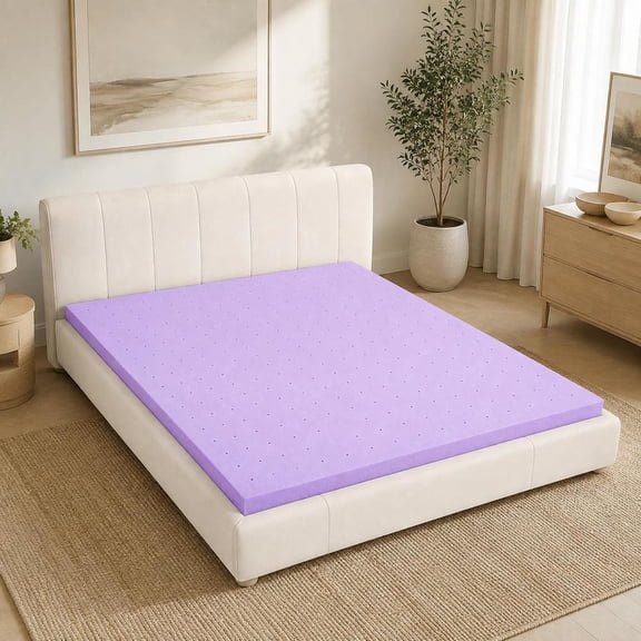 Mattress Pad, memory foam cooling gel, high-density pressure relief, for restful sleep