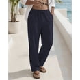 thumbnail image 6 of DOCVIT Mens Casual Pants Side Pockets Loose Fit with Elastic Waist Drawstring S-XXL, 6 of 7