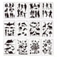 thumbnail image 1 of Kit de 12 plantillas de dibujo para personas, animales, plantas, patrón, plantillas reutilizables pa Abanopi Plantilla, 1 of 7