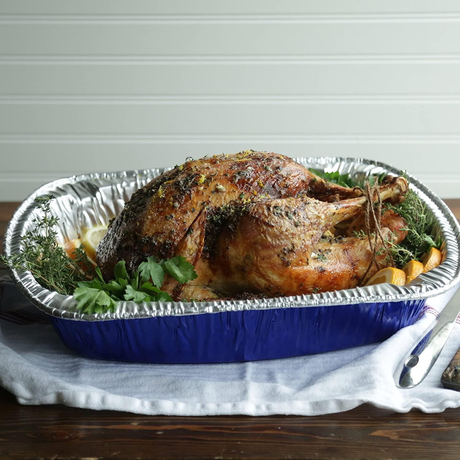 Alcan® Turkey Size Roaster Heavy Duty Aluminum Foil Pan, 16"x12"x3" 1-pack