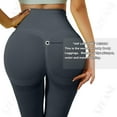 thumbnail image 5 of Seamless Leggings for Women Butt Lifting High Waist Yoga Pants Scrunch Booty Leggings Workout Tights, 5 of 13