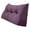 Dark Purple, variant on PEACHWELL Triangular Reading Bed Rest Pillow Large Bolster Cushion Headboard Backrest Wedge Pillow with Removable Cover and Two Large Side Pockets Green 47 Inches