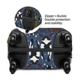 thumbnail image 2 of Susaid Festive Cats and Trees Print Elastic Washable Suitcase Cover with Hidden Zipper, Fits 18-32 Inch Luggage for Protection During Travel-Small, 2 of 7