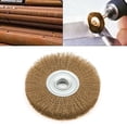 thumbnail image 2 of Brosse Plate en Fil d'Acier Inoxydable 4 Po pour Broyeur d'Angle 0.52 Po Alésage, 2 of 10