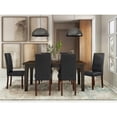 thumbnail image 2 of Simpli Home Acadian Transitional Parson Dining Chair (Set of 2) in Distressed Black Faux Leather, 2 of 8