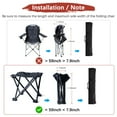 thumbnail image 5 of 59IN Camp Chair Replacement Bag [1PCS] - 600D Oxford Folding Chair Carrying Storage Bag with Shoulder Strap [Black, 7.9INx7.9IN WxH], 5 of 6
