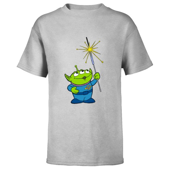Disney and Pixar’s Toy Story Alien Sparklers Fourth of July - Short Sleeve T-Shirt for Kids - Customized-Athletic Heather