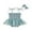 Blue, variant on Licupiee Newborn Baby Girl Romper Dress Sleeveless Pleated Halter Spaghetti Straps Tulle Bodysuit Summer Clothes 0-18M