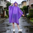 thumbnail image 7 of Heavy Duty Eva Raincoat Reusable Thickened Stormproof Adult Rain Poncho Portable Waterproof Outdoor Rain Jacket for Hiking Camping Mountaineering, AKLJWH, 7 of 7