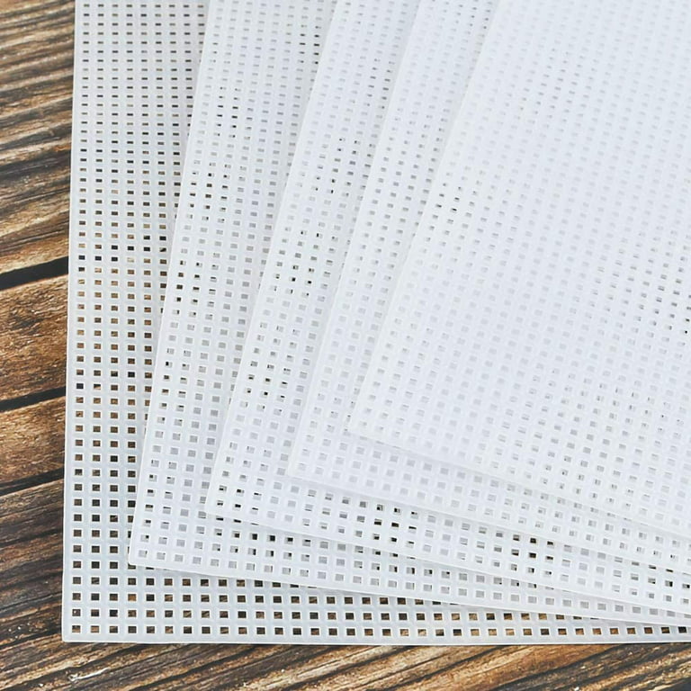 20Pcs Plastic Mesh Canvas Sheets for Embroidery (10.2 x 13.2 Inch) 