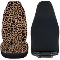 thumbnail image 4 of Car Sunflower Print Front Two seat Seat Cover Universal Cross border Yellow Leopard, 4 of 4