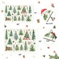 thumbnail image 6 of Christmas Dish Drying Mat for Kitchen Counter, 12"x20" Absorbent Watercolor Christmas Forest Pine Tree Drying Mat, Xmas Holiday Dish Rack Mat Coffee Maker Dining Room Decoration, 6 of 8