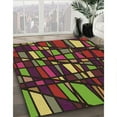 thumbnail image 2 of Ahgly Company Indoor Square Patterned Deep Red Area Rugs, 4' Square, 2 of 6