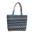 thumbnail image 2 of Embroidery Shoulder Bag Tote Bag Womens Handbag Summer Shoulder Bag Big Capacity Lady with Zipper Closure Fashion Shoulder Purse for Spring Style E, 2 of 8