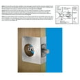 thumbnail image 5 of Refuerzo de puerta Prime-Line de acero inoxidable cepillado de 11,43 cm, 5 of 5