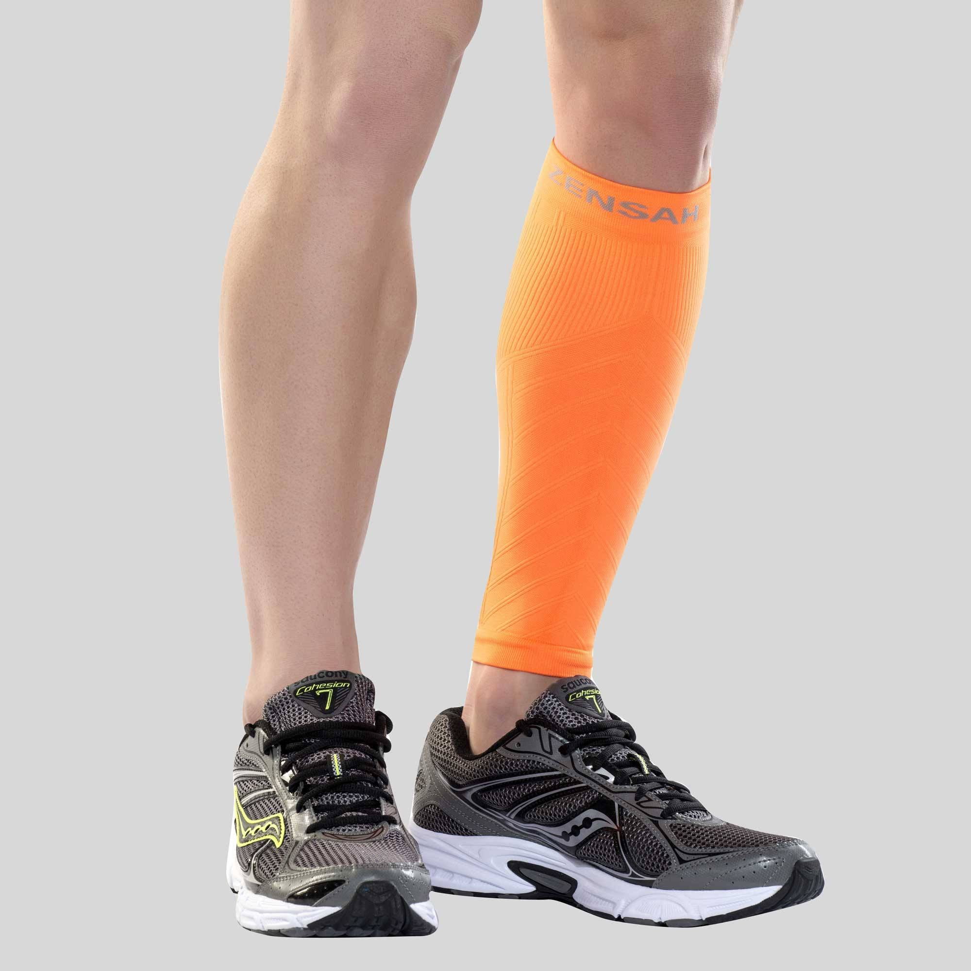 Calf / Shin Splint Compression Sleeve XS/S / Neon Orange
