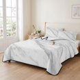 thumbnail image 2 of Queen Quilt Set 90''x96'', Marble Lightweight Summer Bedspread Coverlet Set with 2 Pillow Shams, Modern Grey White Rock Monochrome Simple Breathable All Season Quilt Bedding for Bedroom/Guest Room, 2 of 9