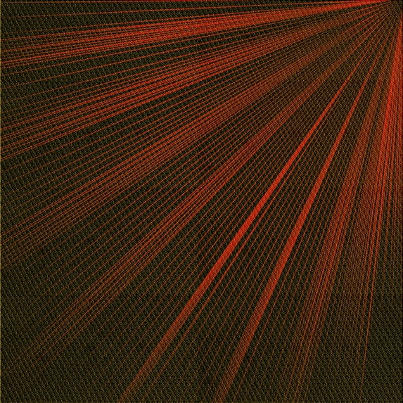 Ahgly Company Indoor Square Patterned Blood Night Red Area Rugs, 8' Square