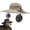 Gray, variant on Hat with Fans Solar Power, 2-in-1 Wide Brim Sun Hat, Summer Hats Fishing Essentials for Camping Hiking Beach, Gray