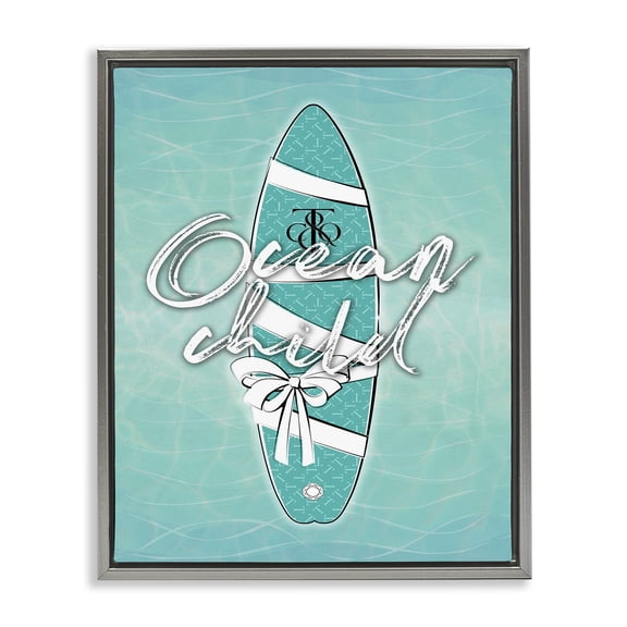 Stupell Industries Coastal Gray Floating Frame Canvas Art, 17 x 21, by Martina Pavlova