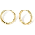 thumbnail image 5 of Cterwk 5 Pairs Lightweight Small Hoop Earrings Set 316L Stainless Steel Hoop Earrings for Women Men, Gold, 5 of 6